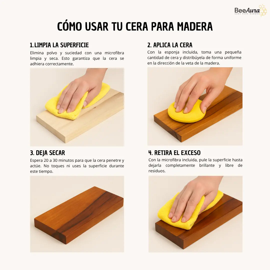 BeeAura™ Cera Restauradora Premium de Grado Alimenticio