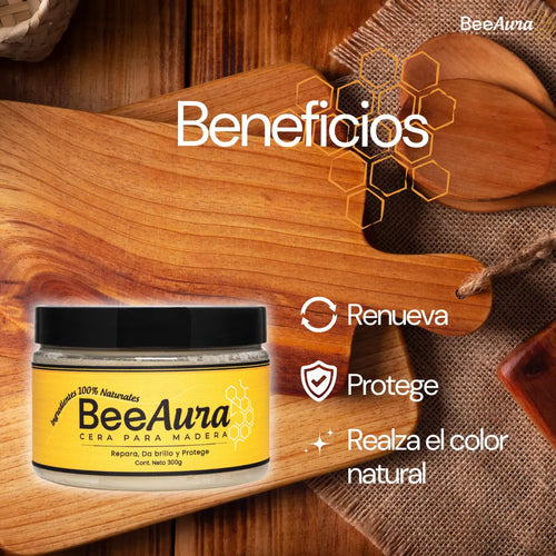 BeeAura™ Cera Restauradora Premium de Grado Alimenticio