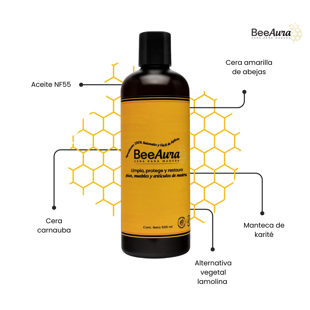 BeeAura™ Cera Liquida Premium de Grado Alimenticio