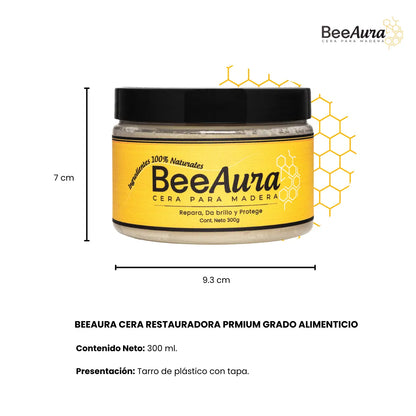 BeeAura™ Cera Restauradora Premium de Grado Alimenticio