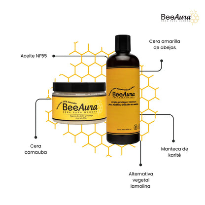 Kit BeeAura Premium | Brillo Total en tu Madera