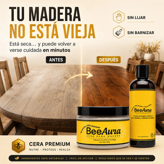 Kit BeeAura Premium | Brillo Total en tu Madera