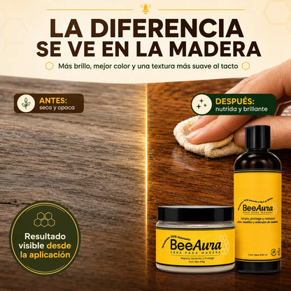 Kit BeeAura Premium | Brillo Total en tu Madera