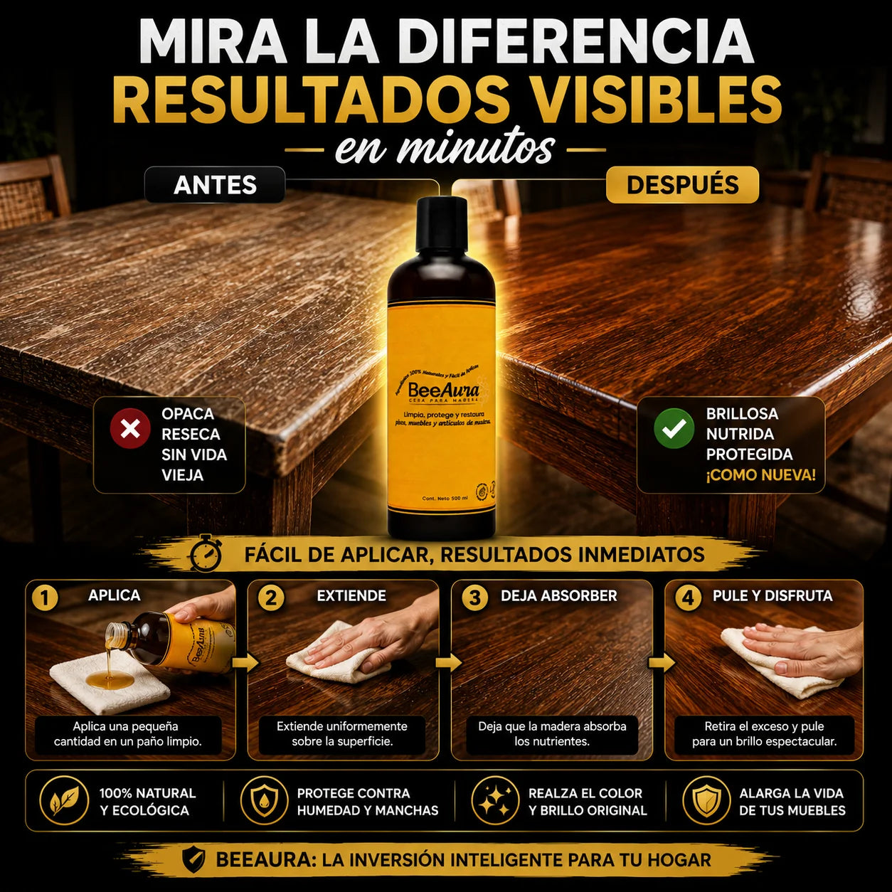 BeeAura™ | Cera Liquida Premium de Grado Alimenticio