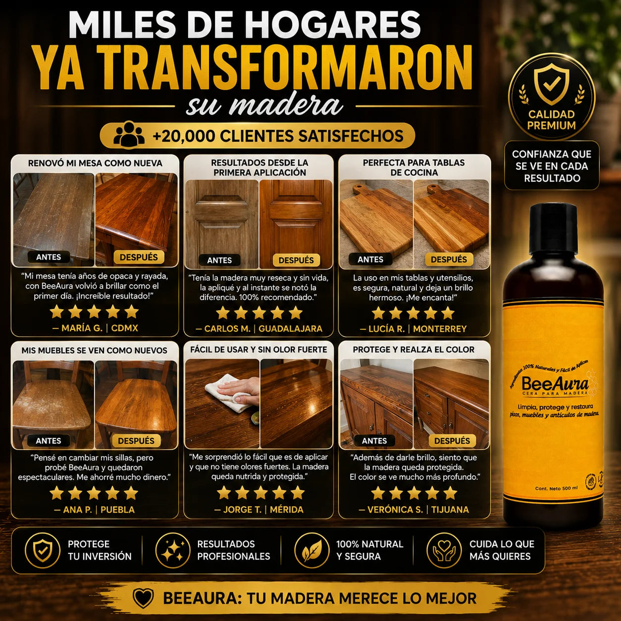 BeeAura™ | Cera Liquida Premium de Grado Alimenticio