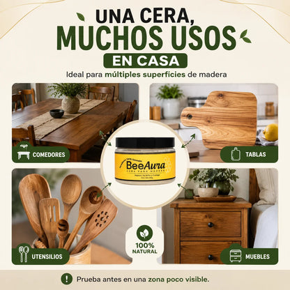 BeeAura™ Cera Restauradora Premium de Grado Alimenticio